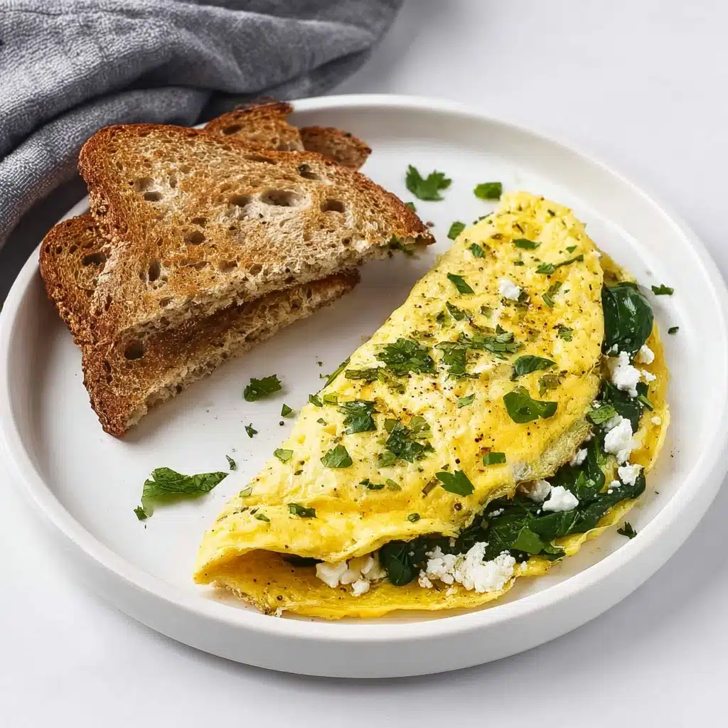 Spinach and Cheese Omelette Recipe - Recipe Image