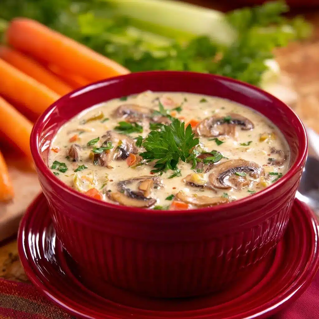 Creamy Mushroom Gnocchi Soup Recipe - Recipe Image