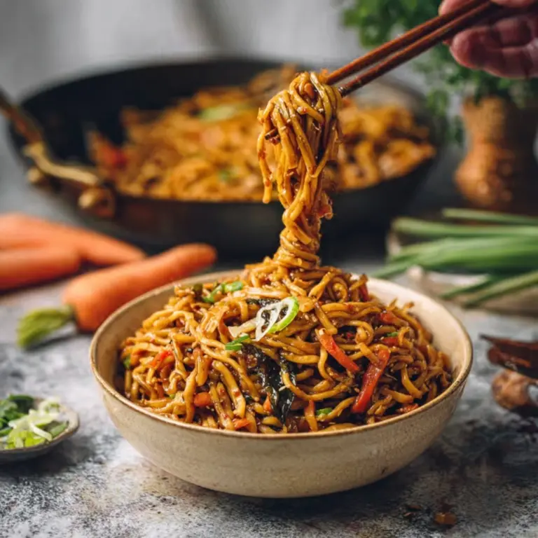 Easy Vegan Peanut Noodles Recipe