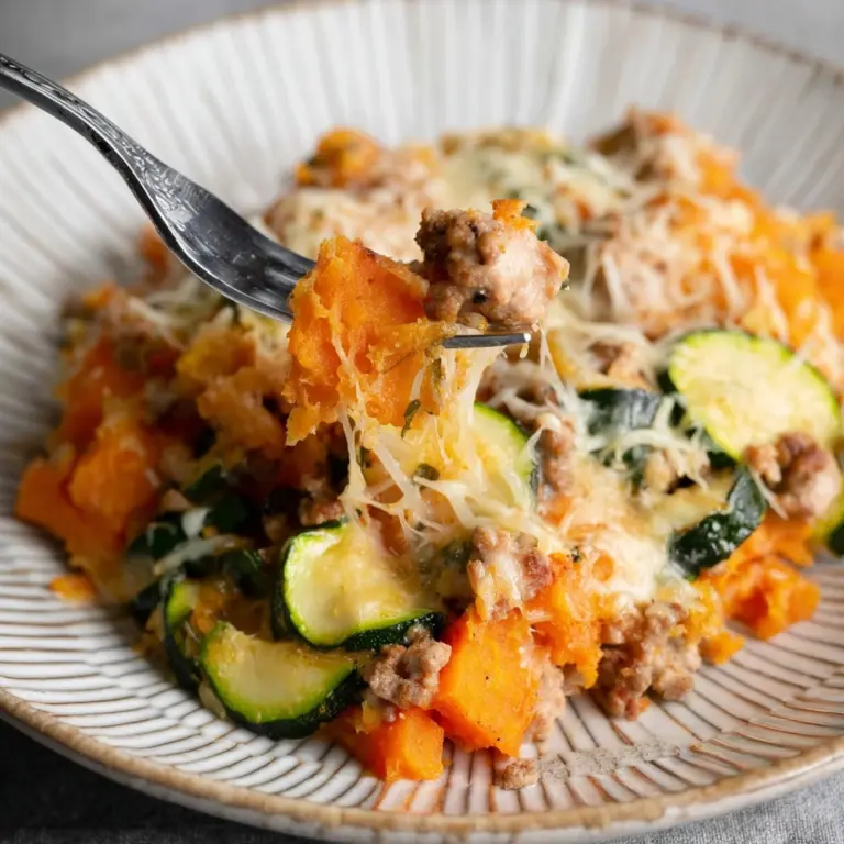 Ground Turkey Sweet Potato Bake Recipe