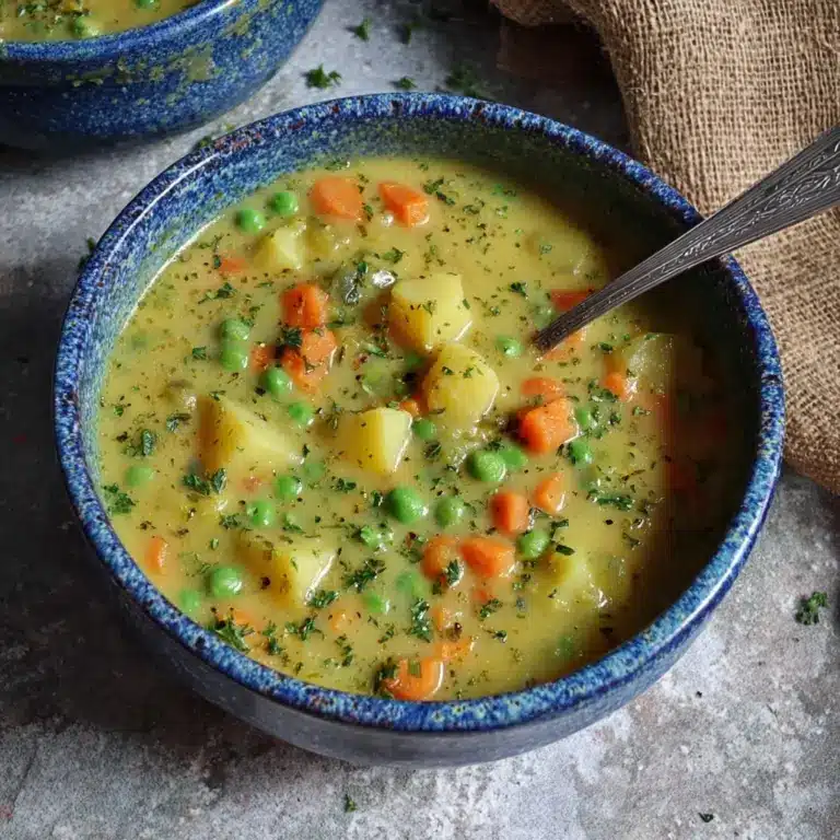 Easy Veggie Stew Recipe | Vegan Pea Soup Recipe
