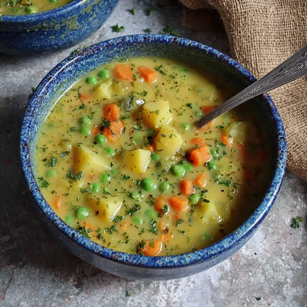 Easy Veggie Stew Recipe | Vegan Pea Soup Recipe - Recipe Image