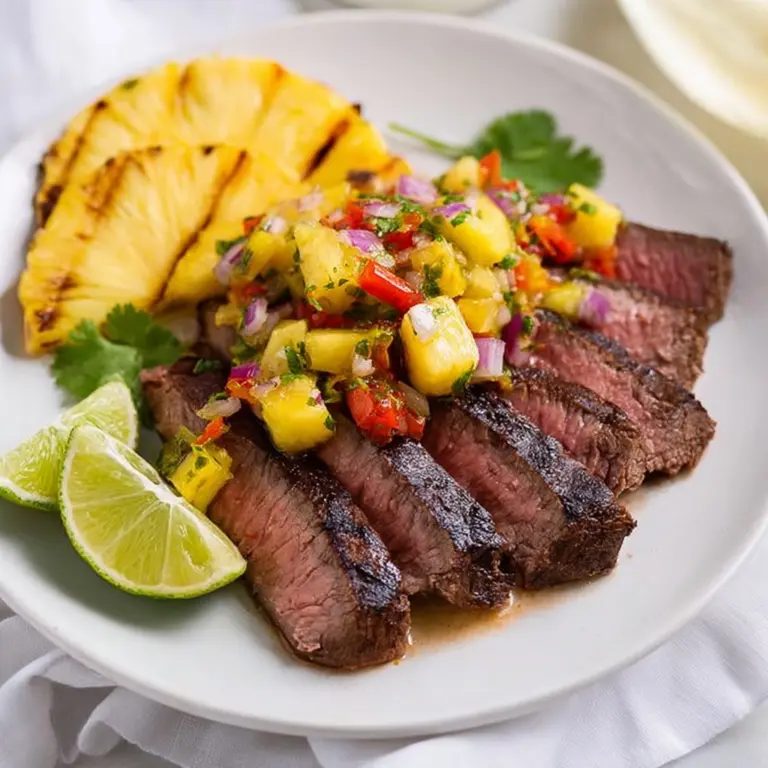 Grilled Steak with Pineapple Salsa Recipe
