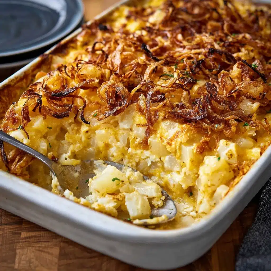 French Onion Funeral Potatoes Recipe - Recipe Image