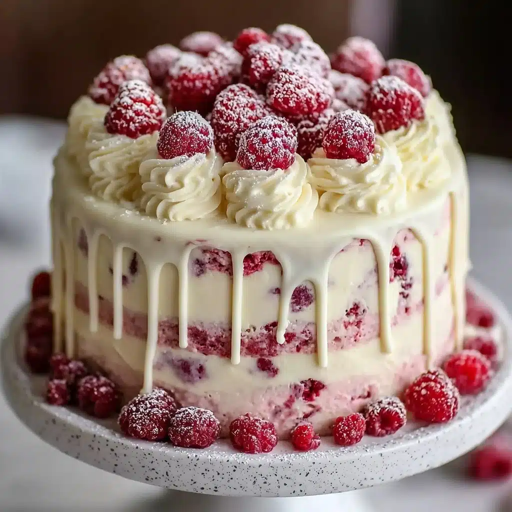 White Chocolate Raspberry Dream Cake : A Heavenly Dessert Recipe - Recipe Image
