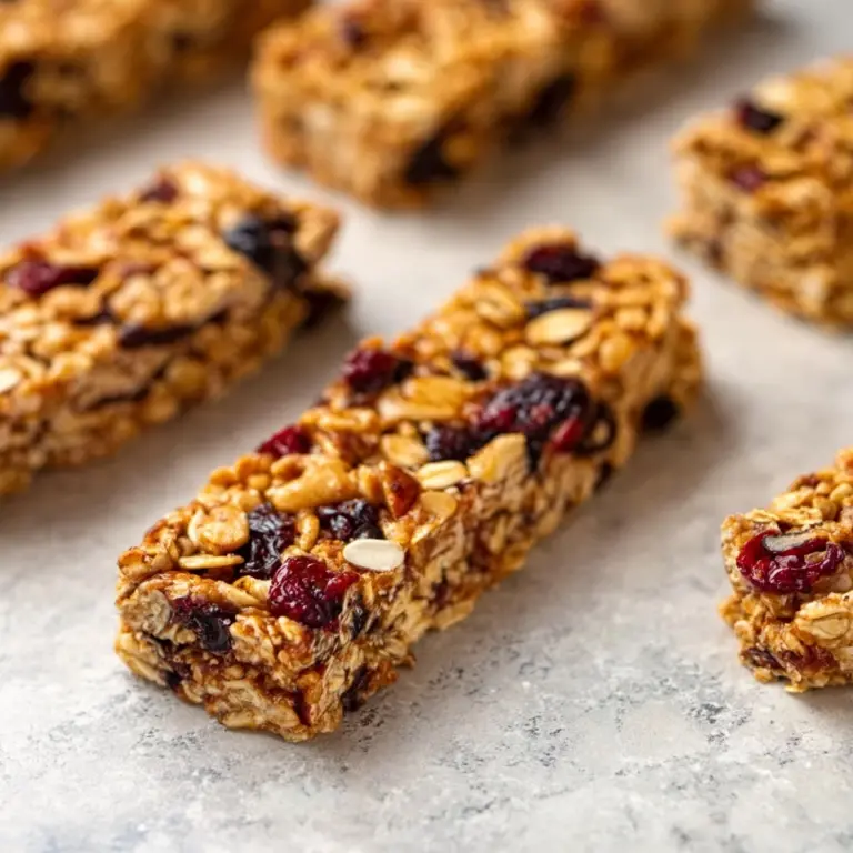 Chewy Homemade Granola Bars Recipe