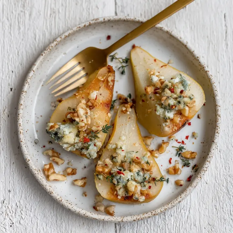 Elegant Blue Cheese Stuffed Pears Recipe