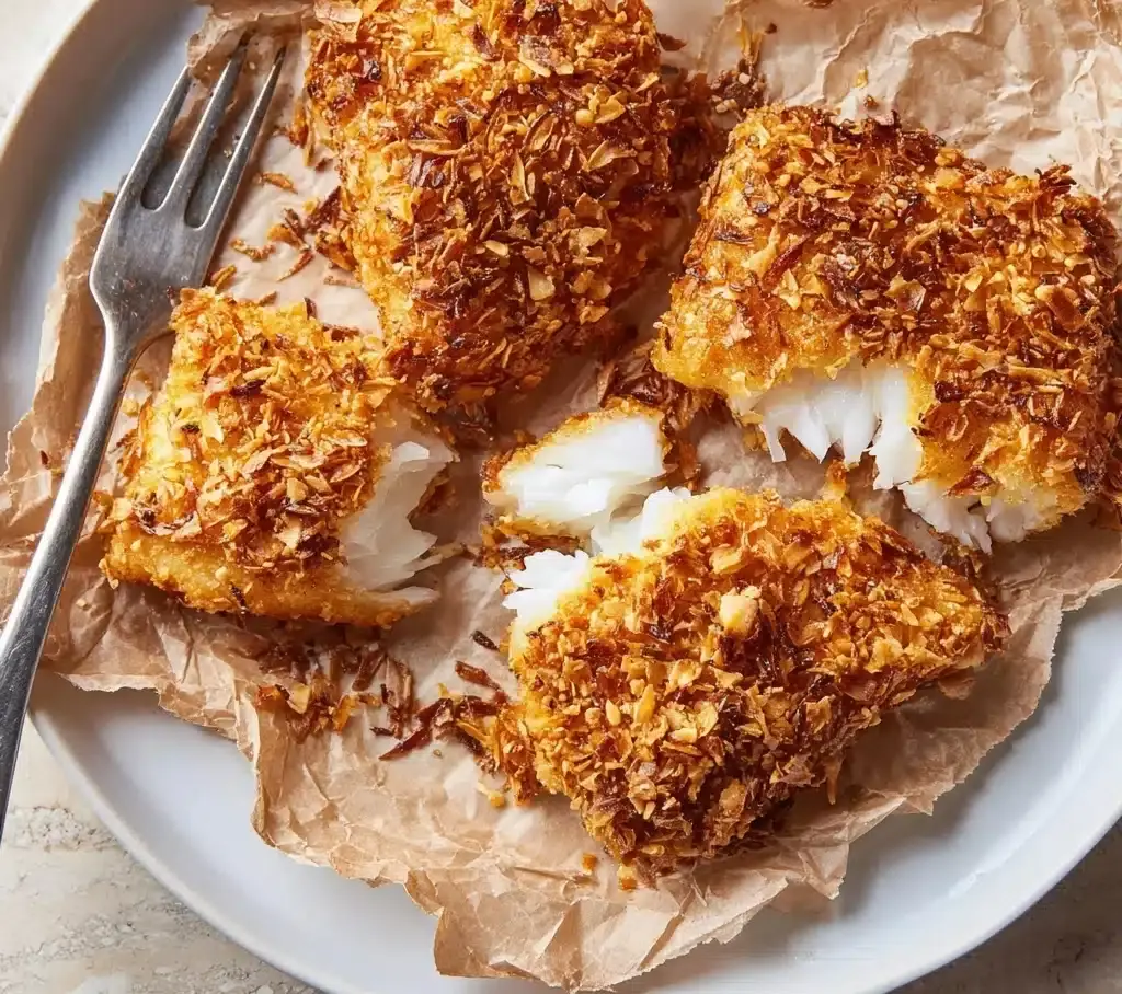 Tropical Paradise Coconut Crusted Fish Fillets Recipe