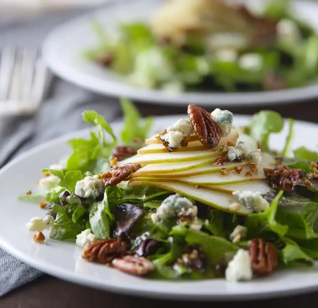 Pear And Gorgonzola Salad With Candied Pecans Recipe