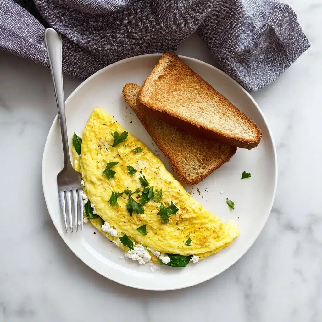 Spinach and Cheese Omelette Recipe - Recipe Image