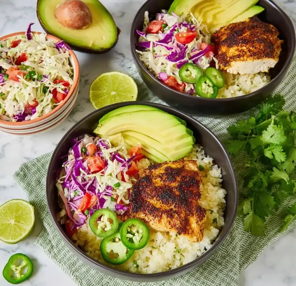 Low Carb Fish Taco Bowls Recipe