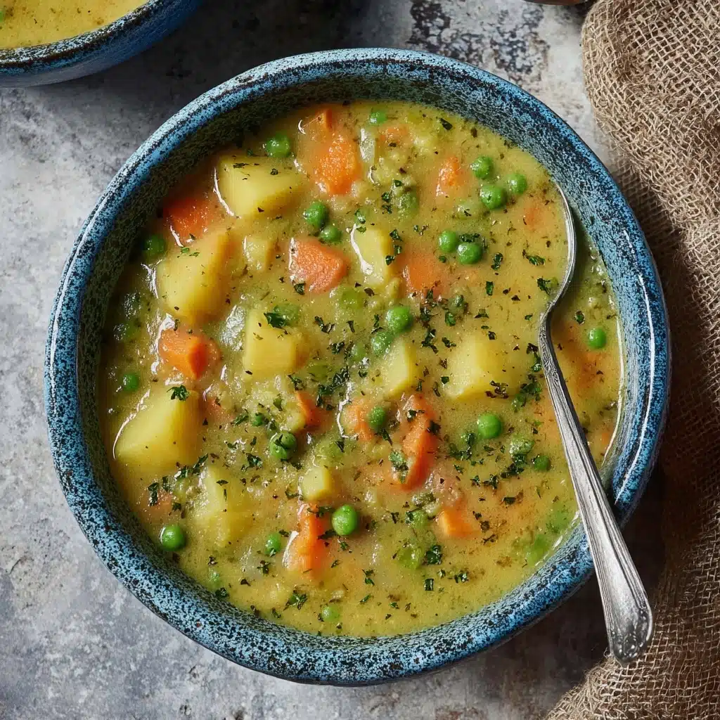 Easy Veggie Stew Recipe | Vegan Pea Soup Recipe - Recipe Image