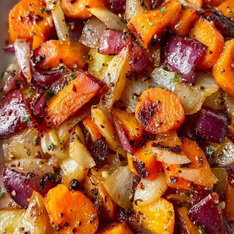 Maple Dijon Roasted Carrots and Apples Recipe