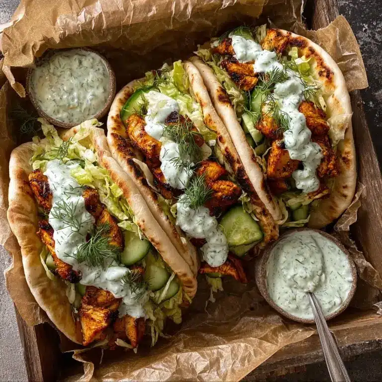 Sheet Pan Chicken Pitas with Herby Ranch Recipe
