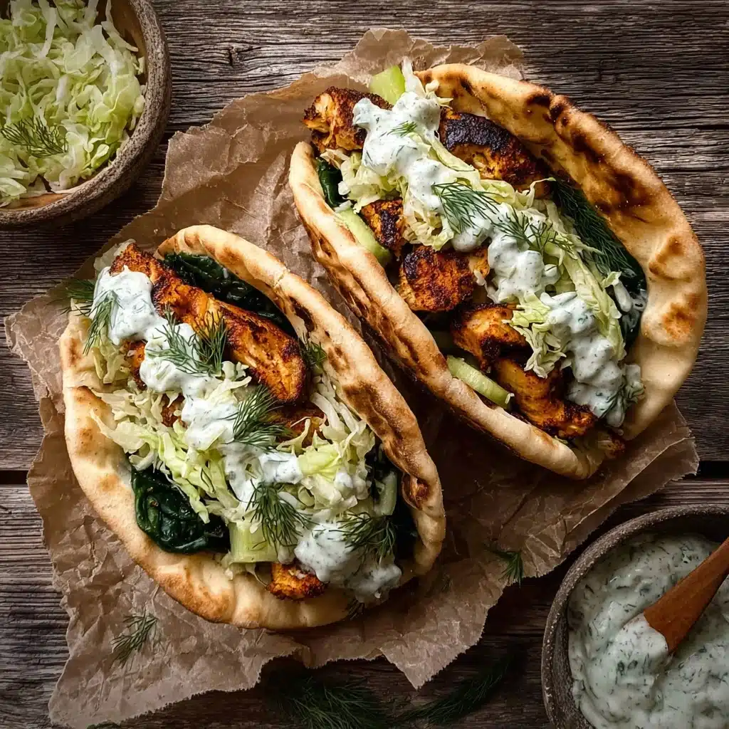 Sheet Pan Chicken Pitas with Herby Ranch Recipe - Recipe Image