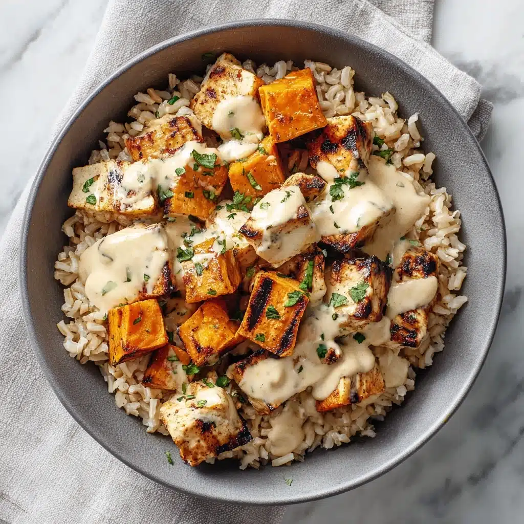 Healthy Chicken & Sweet Potato Rice Bowl Recipe - Recipe Image