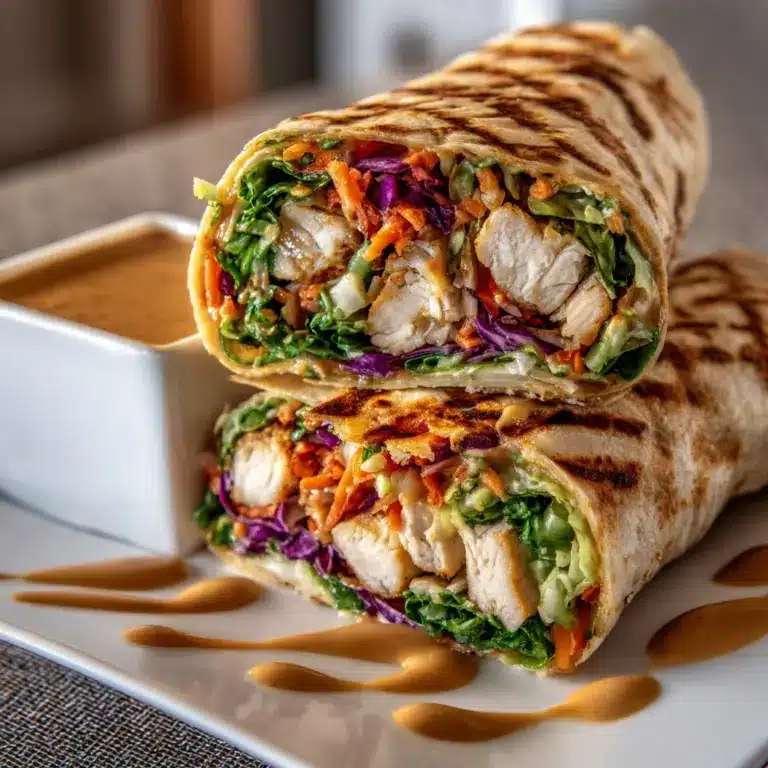 Thai Peanut Chicken Wraps Recipe
