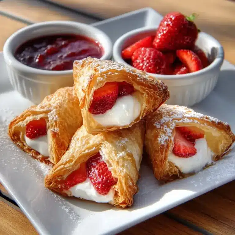 Deep-Fried Strawberry Cheesecake Wonton Bites Recipe