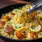 Sea Scallops with Angel Hair Pasta Recipe