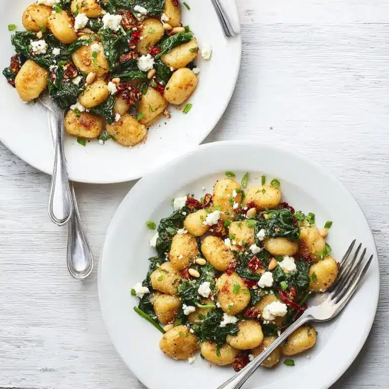 Crispy Gnocchi With Spinach And Feta: A Childhood Memory In Flavor
