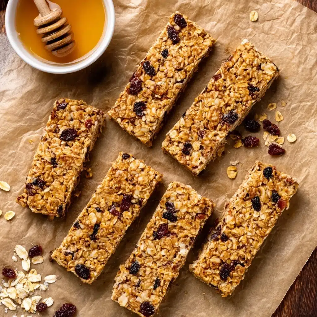 Chewy Homemade Granola Bars Recipe - Recipe Image