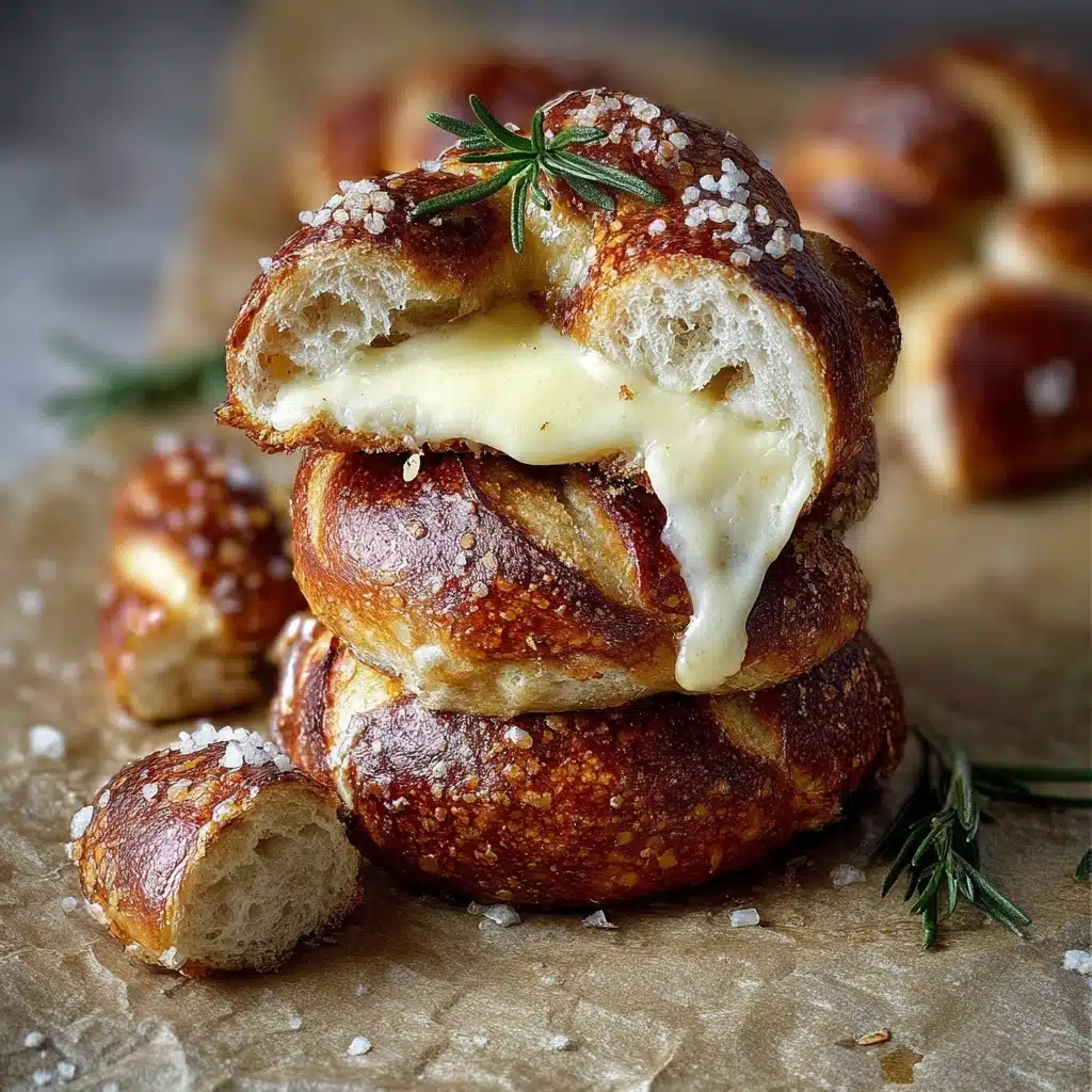 Mozzarella Stuffed Soft Pretzels Recipe - Recipe Image