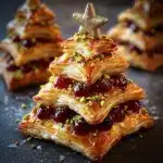Cranberry, Camembert & Pistachio Christmas Tree Puff Pastry Recipe