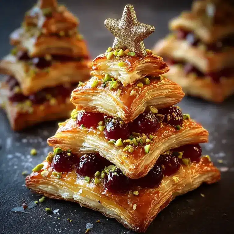 Cranberry, Camembert & Pistachio Christmas Tree Puff Pastry Recipe