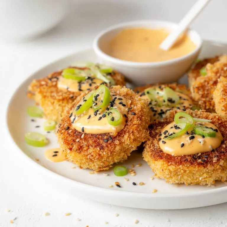 Asian-style Tuna Cakes with Spicy Mayo Recipe