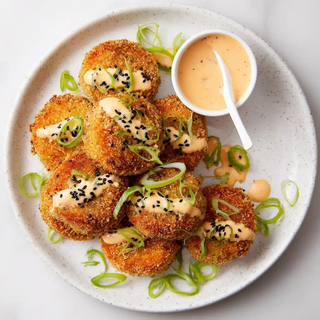 Asian-style Tuna Cakes with Spicy Mayo Recipe - Recipe Image