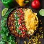 Slow Cooker Lentil Taco Chili Recipe