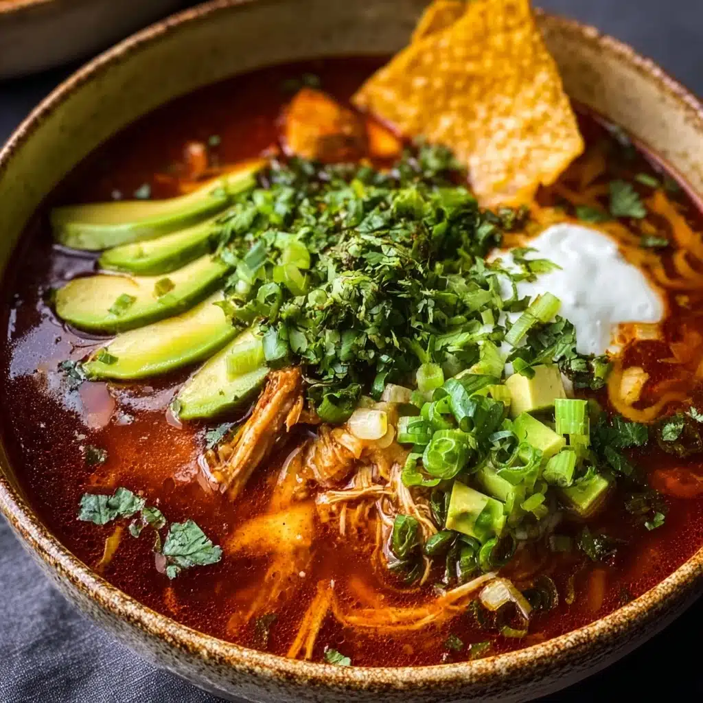 Poblano Chicken Tortilla Soup Recipe - Recipe Image