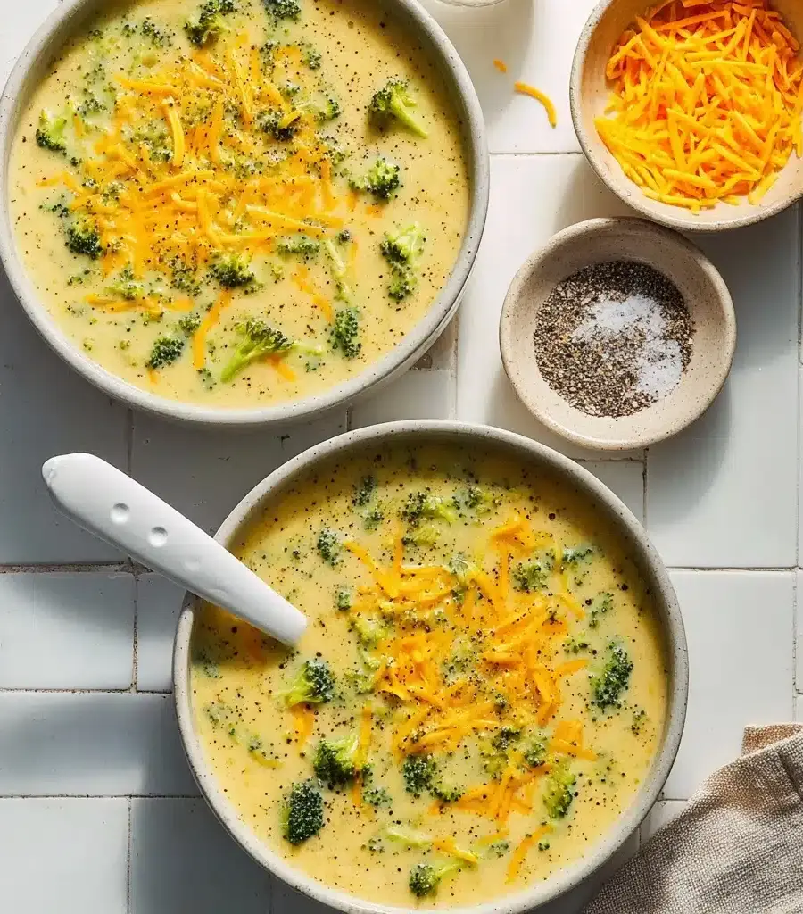 High Protein Broccoli Cheddar Soup Recipe