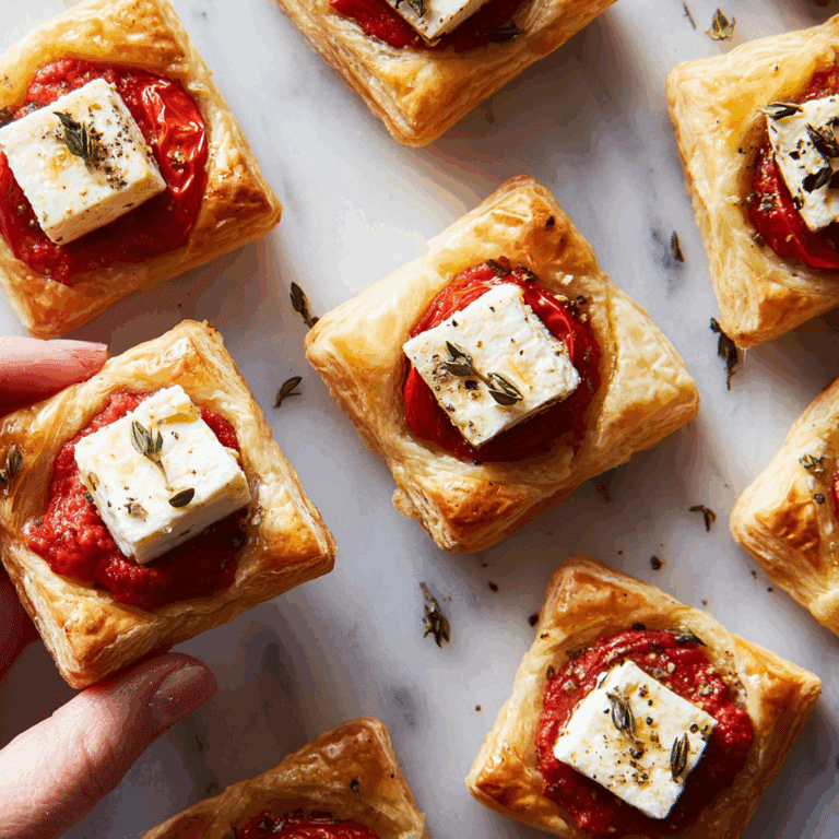 Baked Feta Bites with Red Peppers, Jam, and Chili Oil Recipe