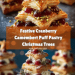 Cranberry, Camembert & Pistachio Christmas Tree Puff Pastry Recipe