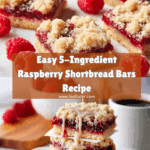 Five Ingredient Raspberry Shortbread Bars Recipe