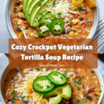 Crockpot Vegetarian Tortilla Soup Recipe