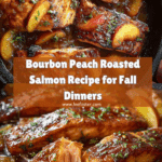 Bourbon Peach Roasted Salmon Recipe