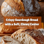 Crusty Golden Sourdough Bread with a Soft Chewy Center Recipe