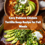 Poblano Chicken Tortilla Soup Recipe