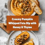 Pumpkin Whipped Feta Dip with Honey, Thyme, and Walnuts Recipe