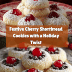 Christmas Maraschino Cherry Shortbread Cookies Recipe