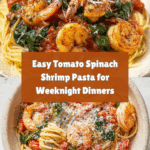 Tomato Spinach Shrimp Pasta Recipe