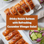 Sticky Hoisin Salmon with Cucumber Vinegar Recipe