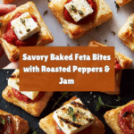 Baked Feta Bites with Red Peppers, Jam, and Chili Oil Recipe