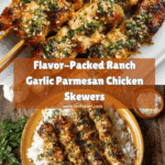 Ranch Garlic Parmesan Chicken Skewers Recipe