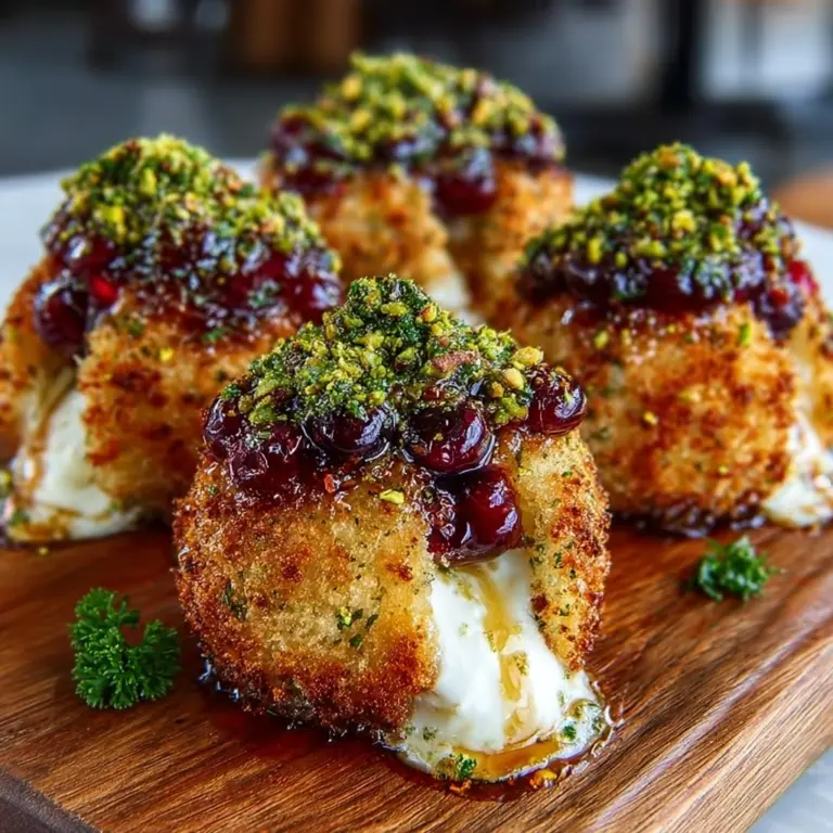 Savory Pistachio-Crusted Brie Bites Recipe