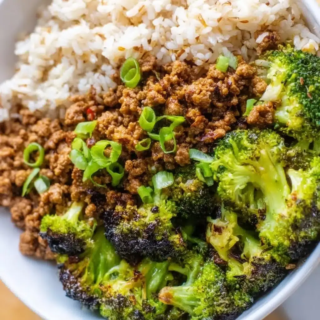 Sweet and Spicy Ground Turkey & Broccoli Bowls Recipe