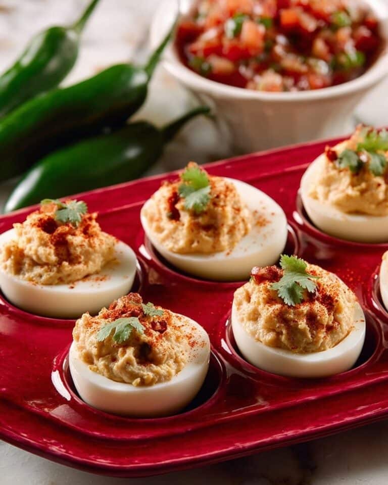 Mexican Deviled Eggs with Avocado, Jalapeño, and Cilantro Recipe