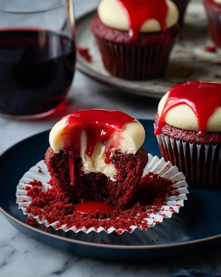 Halloween Vampire Bite Cupcakes Recipe